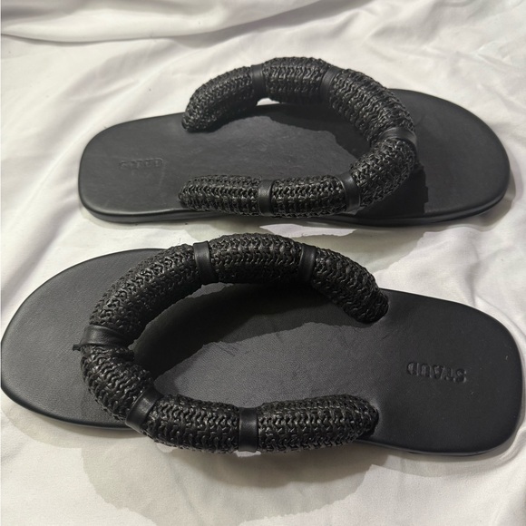 Staud Raffia Sierra Black Sandal “New” Women’s Size 41 US Size 11 - Picture 7 of 11